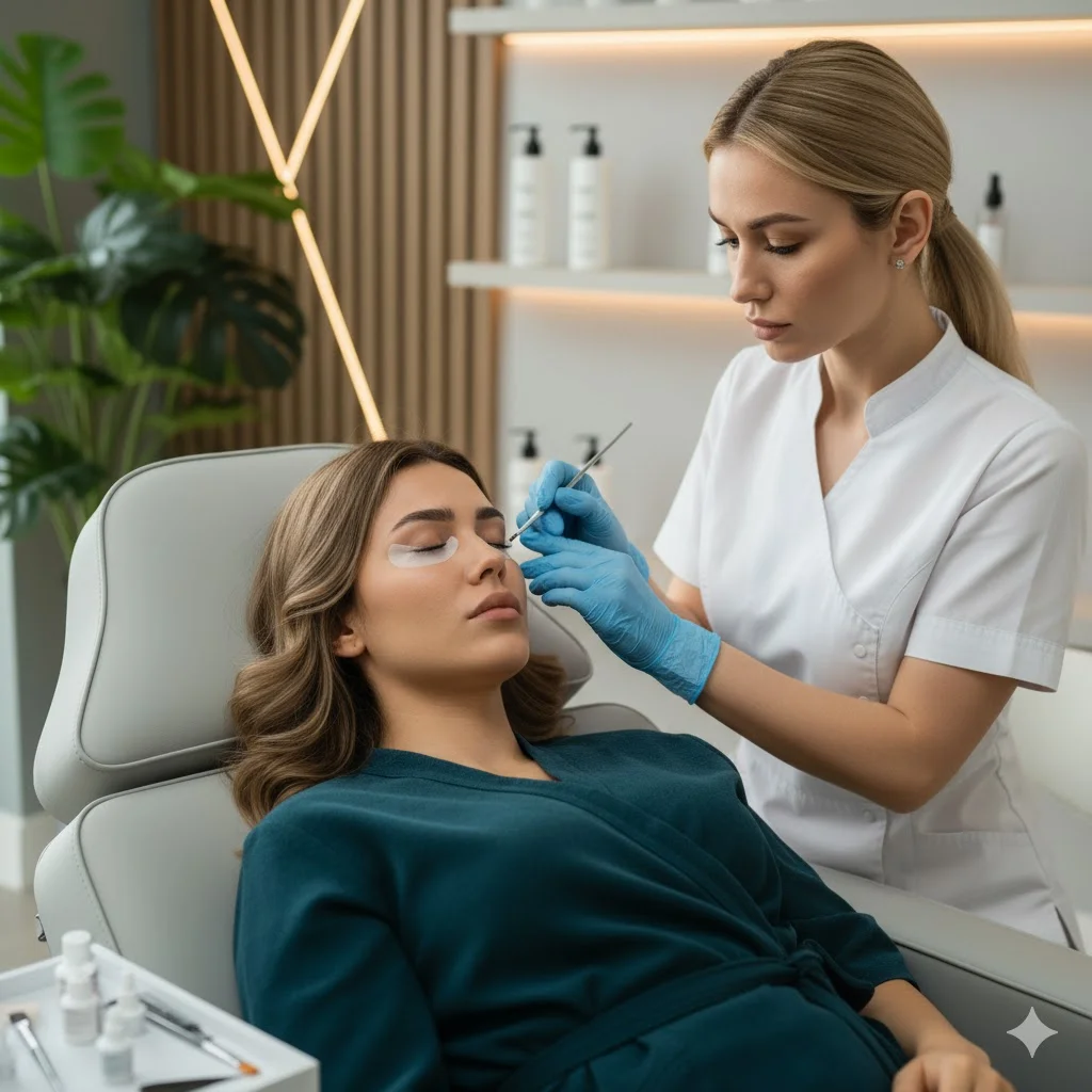 Kirpik lifting uygulaması